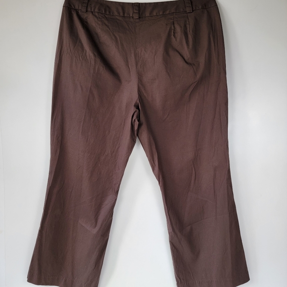 Lane Bryant Chocolate Slacks and Button Down Suitcoat with Pockets, EUC, sz 24 - Picture 4 of 13